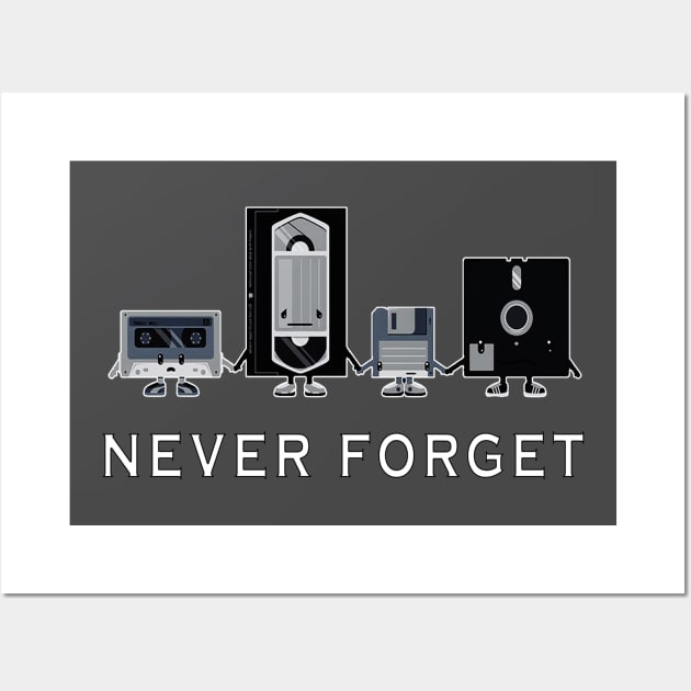 Never Forget Design Wall Art by Mako Design 